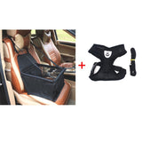 Dog Booster Seat Basket Safety Belt Mesh Harness