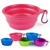 Foldable Dog Cat Pet Travel Food Feeding Bowl Water Dish Portable Silicone Bowl