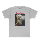Personalized Custom Pet Cat Dog Photo Text Tee T-shirt Made In Usa Short-sleeved Print Letters