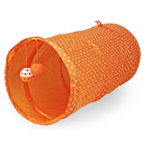 Foldable Cat Tunnel Toy 2 Holes Cat Play Tubes Balls