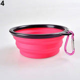 Foldable Pet Travel Food Feeding Bowl Water Dish Portable Silicone Bowl