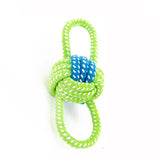 Dogs Chew Teeth Clean Outdoor Traning Fun Playing Green Rope