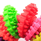 Pet Chew Toy Dog toys Puppy Dental Teeth Gums Bite-Resistant cachorro Colorful Natural Rubber Tooth Cleaning Tools For Small Dog