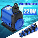 5/14/20/35/45/80W 500-3500L/H Ultra-Quiet Submersible Water Pump Filter Fish Pond Fountain Aquarium Tank High-lift EU Plug 220V