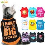 Summer Pet Cat Clothes for Cat Clothing Pet Clothes for Cats Coat Jacket Clothing for Cats Cool Kitty Costume Pet Products 48A1