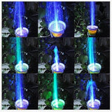 Mini Submersible Water Pump with LED Light for Aquariums KOI Fish Pond Fountain Waterfall underwater light pond Lighting