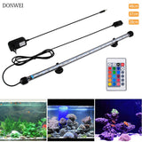 28CM 37CM 48CM  LED Fish Tank Aquarium LED Light 5050 SMD RGB Light Bar IP68 Waterproof Submersible Lamp EU/US/UK/AU Plug