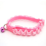 Lovely Cat Dog Lace Collar With Bell Adjustable Buckle Collar For Cat Puppy Pet Supplies Cat Dog Accessories Small Dog Chihuahua