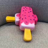 Pet Dog Toy Chew Squeaky Rubber Pink Popsicle Shaped Toys for Cat Puppy Baby Dogs Ice Cream Bite Molar Toy Funny Interactive