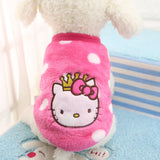 Autumn/Winter Cartoon Pet Puppy Cat Coats Jacket Warm Fleece Dog Costumes Clothes for Small Dogs Chihuahua Yorkshire Clothing