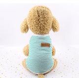 Cute Pet Clothes Striped Soft Vest