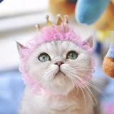 [MPK Cat Headwear] Beautiful Cat Hat, Pet Hair Accessories, Cat Headwear, Pet Birthday Hat, Cat Birthday Crown