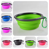 Foldable Dog Cat Pet Travel Food Feeding Bowl Water Dish Portable Silicone Bowl