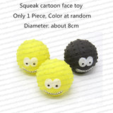 Rubber Squeak Toy for Dog Screaming Chicken Chew Bone Squeaky Ball Toys