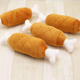 Hot Velvet Pet Dog Cat Chicken Legs Plush Tosy Interactive Sound Toys Pet Supplies Dog Plush #0.5