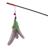 High Quality Pet Cat Toy Newly Design Bird Feather Plush Plastic Toy for Cats Cat Catcher Teaser Toy Free Shipping 