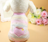 Cartoon Puppy Coats Jacket Warm Fleece Small Dogs