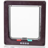 4 Way Lockable Pets Door Security Flap ABS Plastic Door