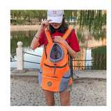 Venxuis Outdoor Pet Dog Carrier Bag Pet Dog Front Bag New Out Double Shoulder Portable Travel Backpack Mesh Backpack Head