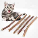 10/20PCS Cat Toys Catnip Stick Catnip Chew Stick Toys For Cats Pet Kitten Teeth Cleaning Sticks Toothbrush Cat Supplies Snacks