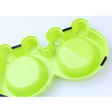2018 Pet Dog Cat Puppy Travel Feeding Feeder Double Food Bowl Water Dish Cute Frog Pet Feeding Bowl