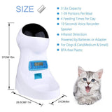 3L Automatic Pet Food Feeder With Voice Recording Pets food Bowl For Medium Small Dog Cat LCD Screen Dispensers 4 times One Day