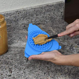 Silicone Pet Treater For Dogs Wall Mounted Lick Pad Slow Food Feeder Disc Sucker Dog Toy Travel Dog Bowl
