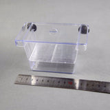 Aquarium Transparent Double Bowl Fighting Fish Mini House Incubator Box For Fry Isolation Hatchery Reptile Cage Turtle House