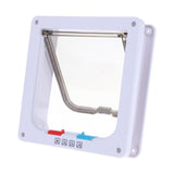 Pet Door 4 Way Lockable Security Flap Door for Dog Cat Kitten Wall Mount Door Animal Small Pet Cat Dog Gate Door
