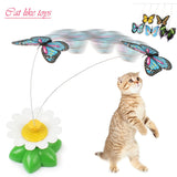 Cat Toys Electric Rotating Colorful Butterfly Funny Pet Seat ScratchToy For Cats Kitten Kitten dropshipping 8 x 5.5cm pet toys