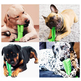 HOTFUN Dog Toothbrush Cleaning Chew Toy Pet Toothbrush Pet Brushing Stick Silicone Dog Teeth Toothbrush Pets Oral Care For Puppy