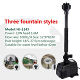 Fish pond landscaping circulation pump filter oxygenation rockery flow pump
