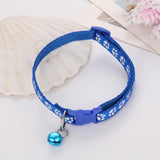 Easy Wear Cat Dog Collar With Bell Adjustable Buckle