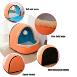  5 Colors Pet Dog Cat Bed Foldable Puppy  House With Toy Ball  Warm Soft Pet Cushion Dog Kennel Cat Castle Fast Shpping