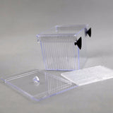 Aquarium Transparent Double Bowl Fighting Fish Mini House Incubator Box For Fry Isolation Hatchery Reptile Cage Turtle House