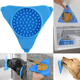 Silicone Pet Treater For Dogs Wall Mounted Lick Pad Slow Food Feeder Disc Sucker Dog Toy Travel Dog Bowl