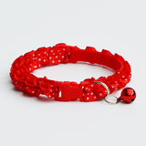 Lovely Pet Lace Collar With Bell Adjustable Buckle