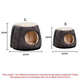 Petshy Foldable Pet Cat House Kennels Nest Winter Warm Kitten Puppy Sleeping Bed Cushion Tent Small Medium Dogs Pets Home Cave