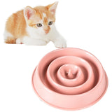 Pet Food Bowl Anti Choking Slow Feeding Bowl  Environment-friendly PP Safe Dog and Cat Food Feeder