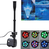 40w 2000l/h Aquarium Fish Pond Led Submersible Water Pump Garden Fountain Pump With Led Color Changing Fountain Maker