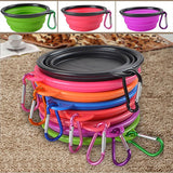 Foldable Dog Cat Pet Travel Food Feeding Bowl Water Dish Portable Silicone Bowl
