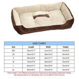 6 Size Soft Fleece Pet Dog Bed Cushion Bone Print Large Breed Dog Beds For Labrador Golden retriever Summer Dog Mat