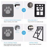New 1PCS Pet Screen Door Dog Footprint Pattern Pet Cat Door Window Screen Doggie Flap Safe Pet Supplies