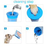 HOOPET Dog Brush Pet Foot Washer Cup Portable Dog Foot Wash Tools Soft Silicone Bristles Pets Clean Brush Quickly Cleaning Paws
