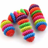 Pet Chew Toy Dog toys Puppy Dental Teeth Gums Bite-Resistant cachorro Colorful Natural Rubber Tooth Cleaning Tools For Small Dog