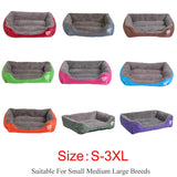 S-3XL 9 Colors Paw Pet Sofa Dog Beds Waterproof Bottom Soft Fleece Warm Cat Bed House Petshop Dropshipping cama perro