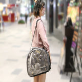 Transparent Folding Cat Pack Pet Backpack Cat Dog Universal Travel Out Carrier Bag Package Transparent Breathable Cat Travel Box
