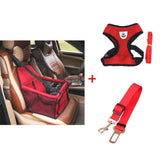 Dog Booster Seat Basket Safety Belt Mesh Harness
