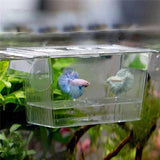 Aquarium Transparent Double Bowl Incubator Box For Fry Isolation Hatchery