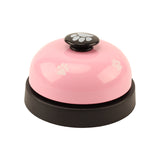 Pet Toy Training Called Dinner Small Bell Footprint Ring Dog Toys For Teddy Puppy Pet Call
